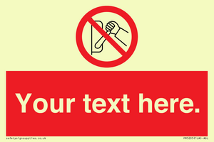 Custom Do Not Operate Sign